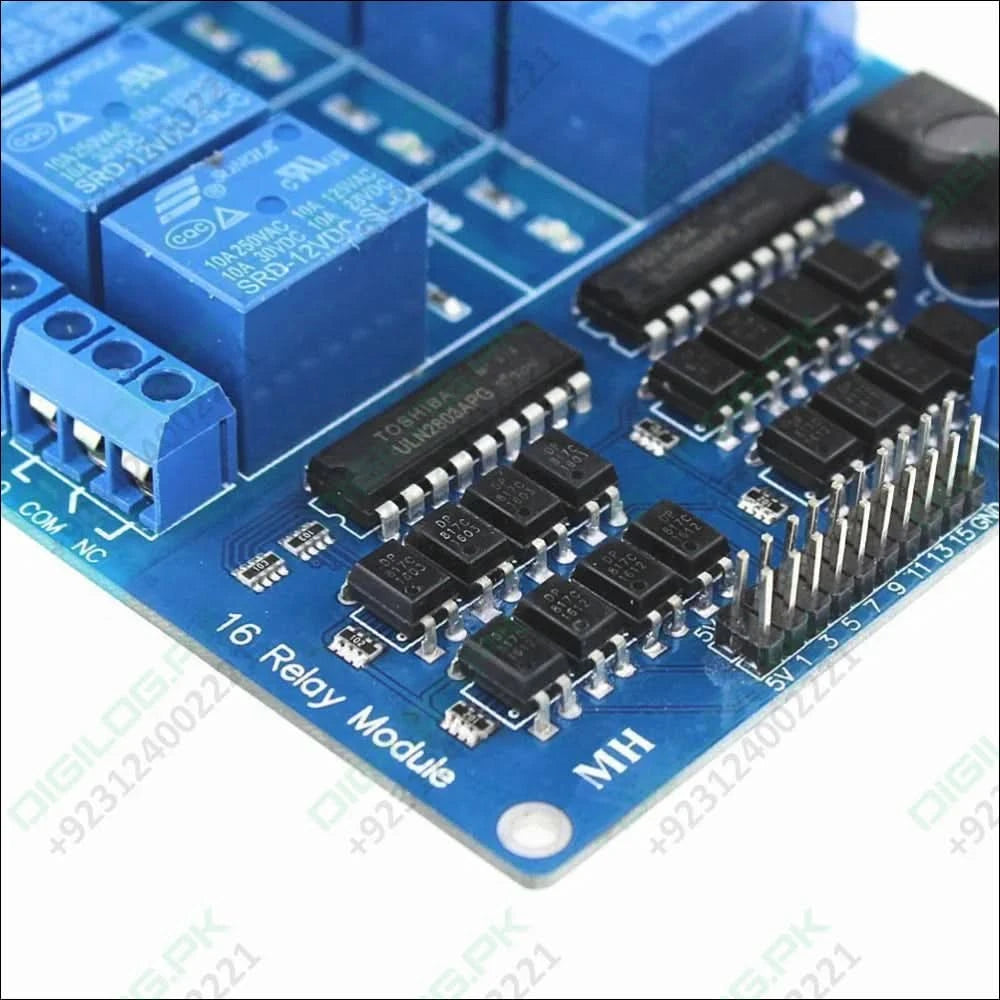 5v 16 Channel Relay Module With Optocoupler Lm2576 Power Supply