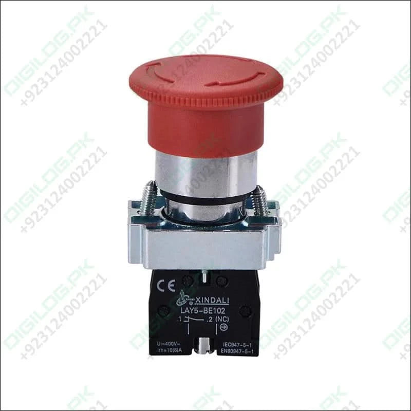 Turn To Release N/c Emergency Stop Switch Mushroom Push Button Switch