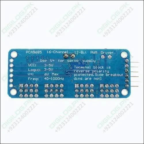 16 Channel Servo Motor Driver Pca9685 12 Bit Pwm I2c Module For Arduino