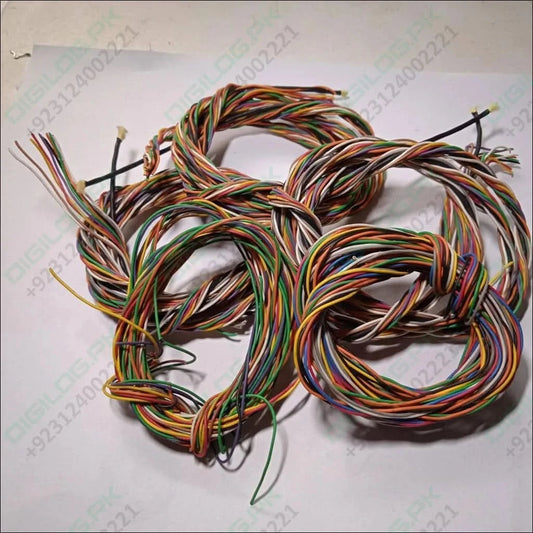 1 Meter 10pcs Hard Jumper Wires 100cm Spiral Wrap Wires 10 Core Cable