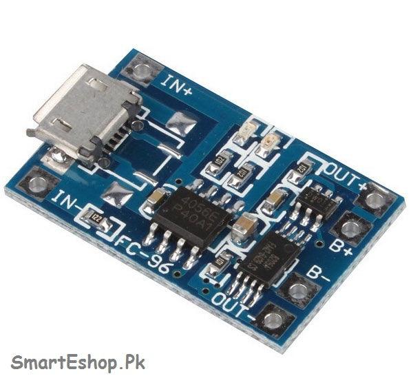 TP4056 5V 1A MICRO USB 18650 LITHIUM DUAL PROTECTION BATTERY CHARGING MODULE