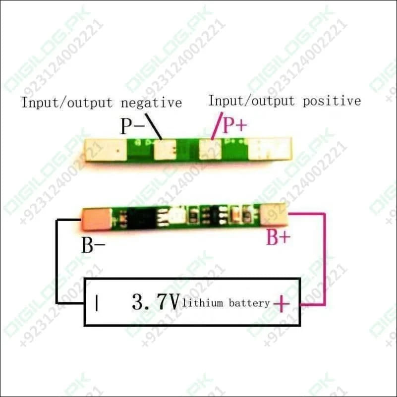 1s 3a 3.7v Li-ion Bms Pcm Protection Board Without Wire For 18650 Lithium Lion Battery