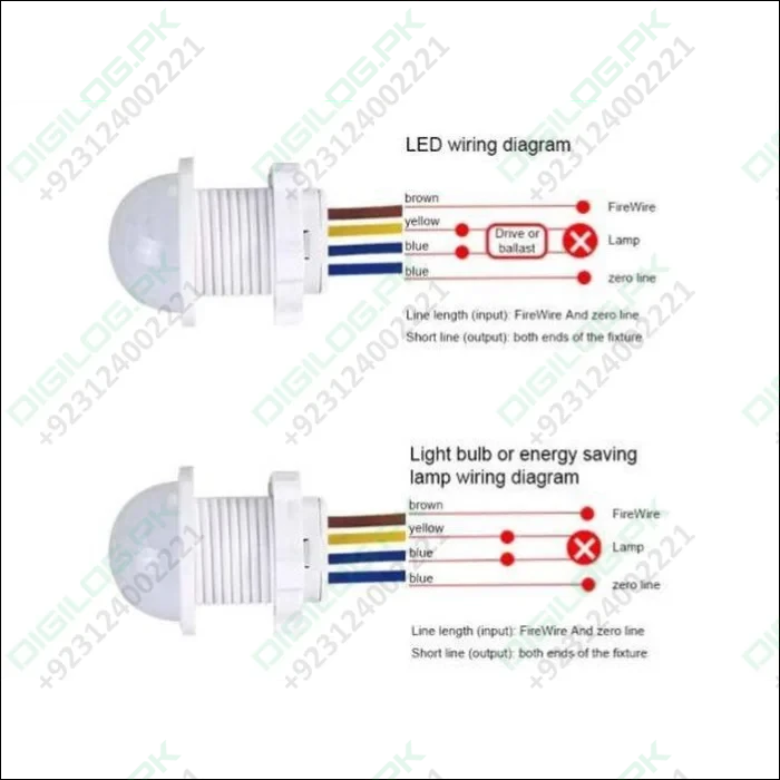 20mm Motion Sensor Light Switch in Pakistan