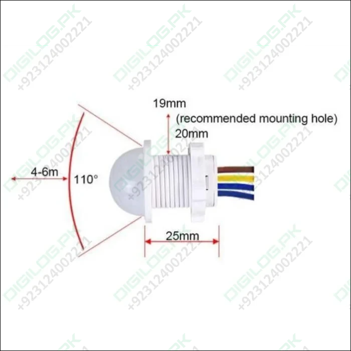 20mm Motion Sensor Light Switch in Pakistan