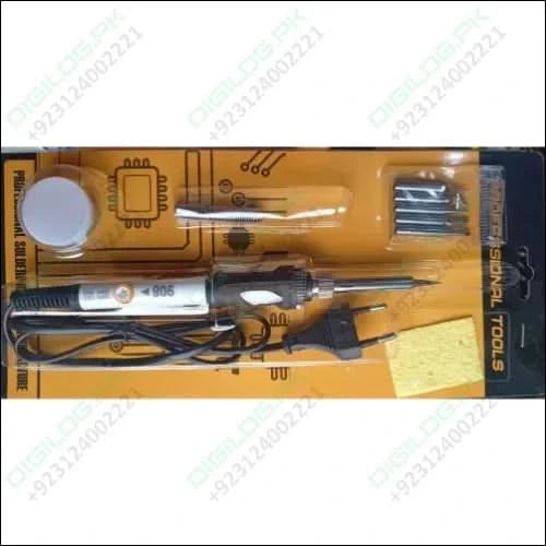 Temperature Control Soldering Iron With 4 Multi - function Tip + sponge - 908 220v 60w price in pakistan