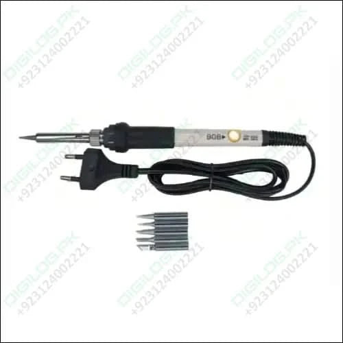 Temperature Control Soldering Iron With 4 Multi - function Tip + sponge - 908 220v 60w price in pakistan