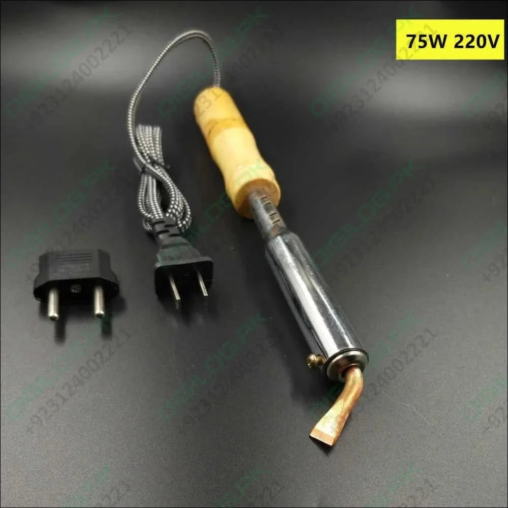 75w 220v Heavy Duty Electric Soldering Iron 75w High Power Soldering Iron Chisel Tip In Lahore Pakistan