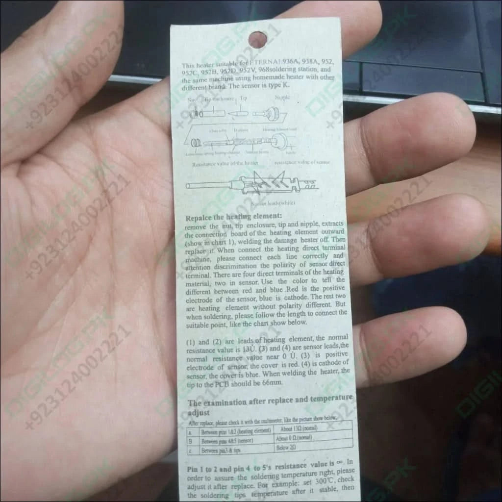 24v 50w Ceramic Electric Soldering Iron Heating Element Core Replacement