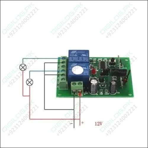 2 Channel RF Wireless System Remote Control Switch Module With Shell 12V 10A 315MHz For Smart Home