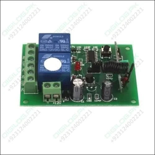 2 Channel RF Wireless System Remote Control Switch Module With Shell 12V 10A 315MHz For Smart Home