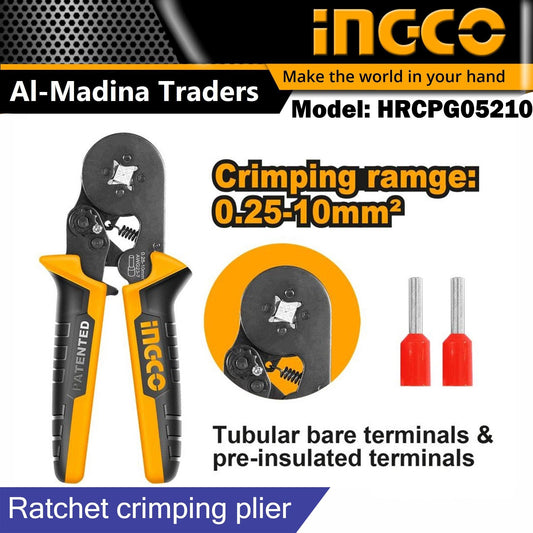 Ingco Ratchet Crimping plier HRCPG05210