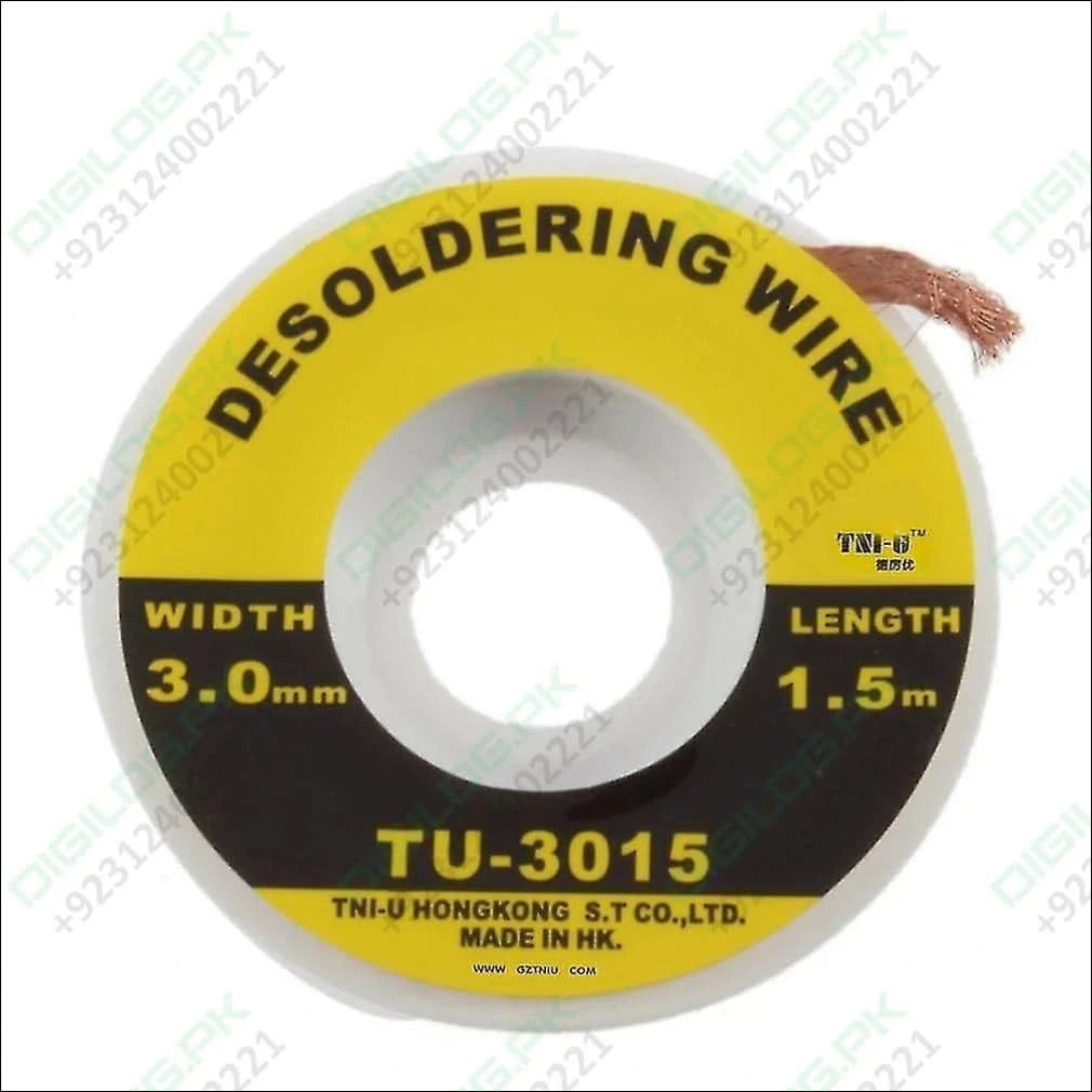 2ft Braid Solder Remover Wick 0.75m 2.0 Mm Desoldering Copper Spool Wire