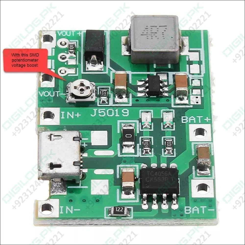 J5019 Hw 357: Versatile Li-ion Charger And Boost Module For a Wide Range Of Applications
