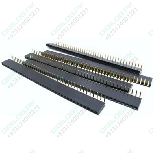 High-quality 2.54mm Pitch 40 Pin Right Angle Female Header (90 Degrees) - Digilog.pk