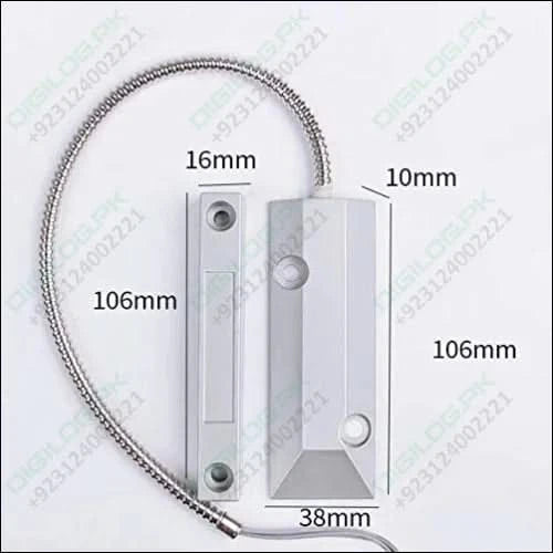 YZIF Wired Metal Door Magnetic Contact Sensor Detector - Garage Warehouse Security Magnetic Switch Alarm