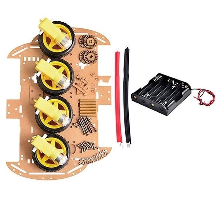 Imported Original 4wd Smart Robot Car Chassis Kit For Arduino