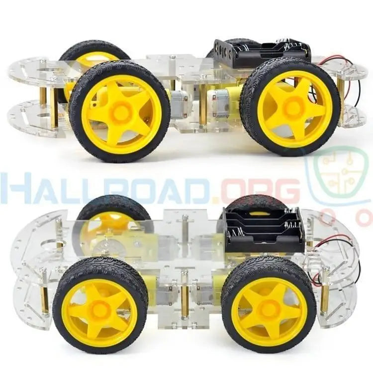 Imported Original 4wd Smart Robot Car Chassis Kit For Arduino