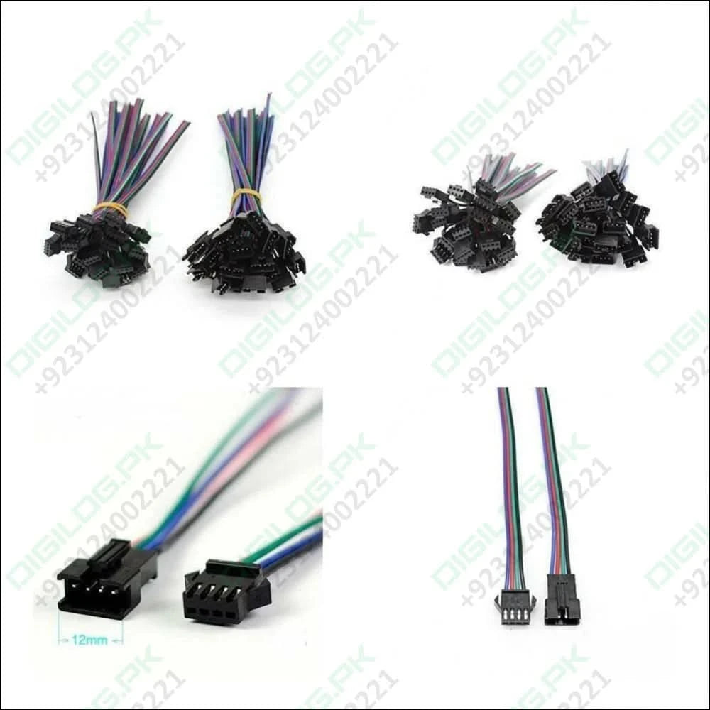 4 Pin Sm Connector Male To Female 4pin Sm Connector Cable For Rgb Led Strip