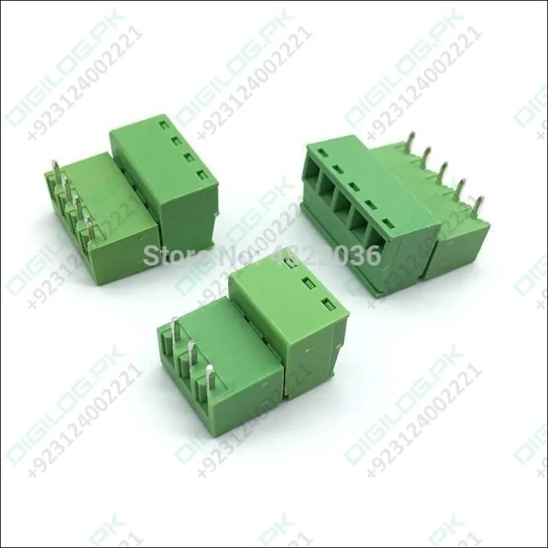 4 Pin Connector Pcb Mount Right Angle, Bent Screw Terminal