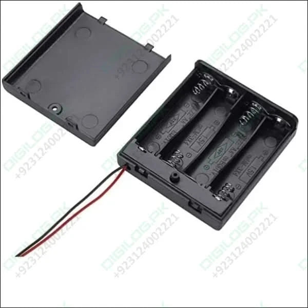 4 x 1.5V AA battery holder with cover and On/Off Switch