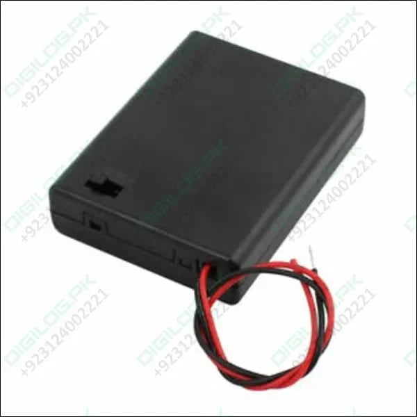 4 x 1.5V AA battery holder with cover and On/Off Switch