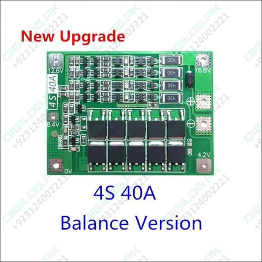 4s Bms 4s 40a Bms Li-ion Battery Protection Board Balanced Version In Pakistan 40 A BMS: