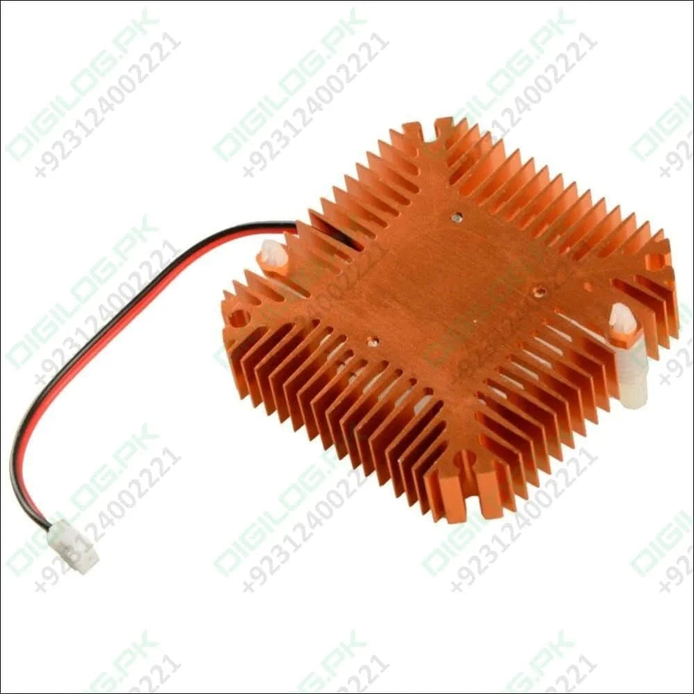 CentIoT - 2 PIN Graphics Cards Cooling Fan Aluminum Heatsink Cooler Fit For Personal Computer CPU GPU and Peltier (55MM 2PIN GOLD)
