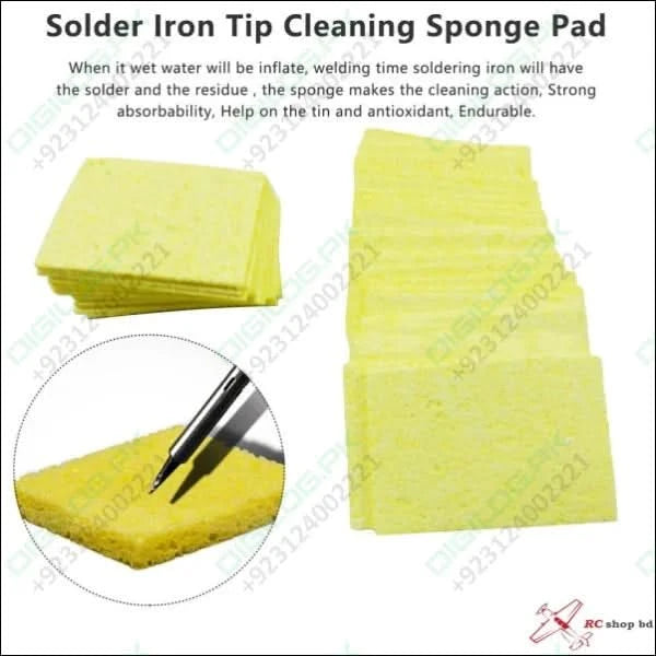 50mmx35mm Soldering Iron Tip Cleaner Soldering Sponge In Pakistan