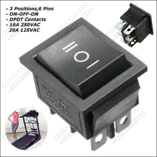 6 Pin 3 Position Dpdt Rocker Switch On Off On Power Button Switch