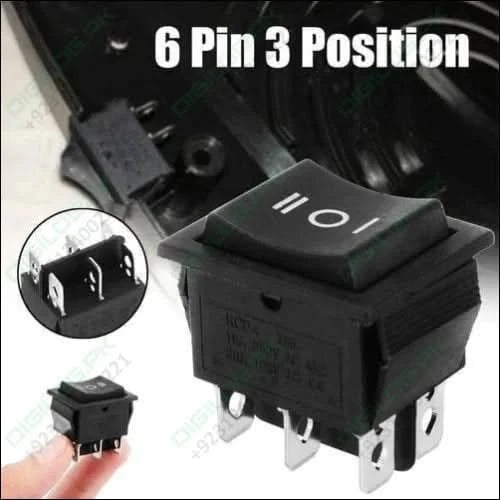 6 Pin 3 Position Dpdt Rocker Switch On Off On Power Button Switch