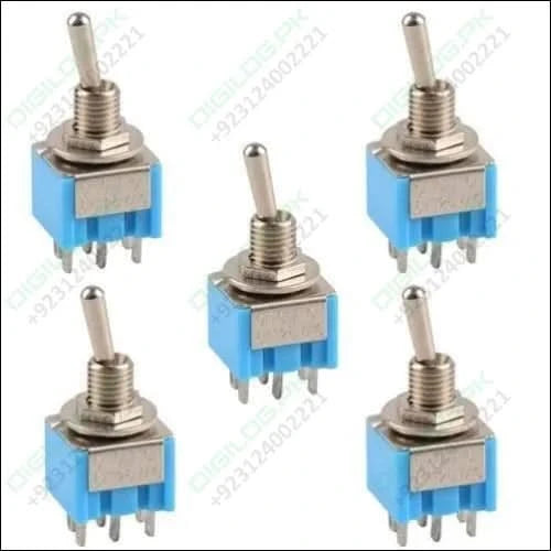 Mini Mts-203 6-pin Dpdt 6a 125vac Toggle Switch 6 Pin On Off Toggle Switch 2 Positions