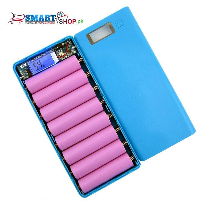 High Quality 5V Dual USB 18650 Power Bank Battery Box DIY Mobile Phone Charger Shell Case (8 CELL)