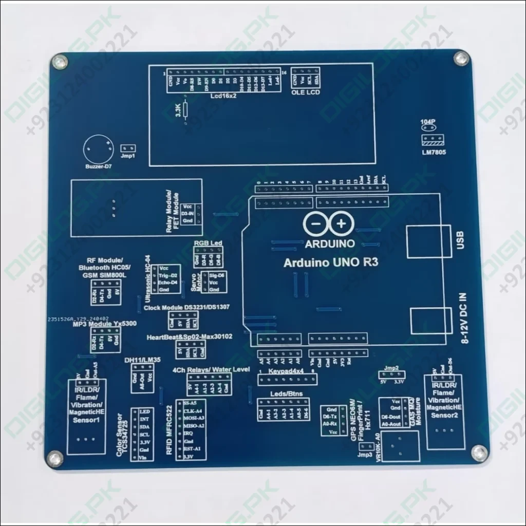 Arduino UNO R3 Training Development Board – Ultimate Sensor Learning Kit