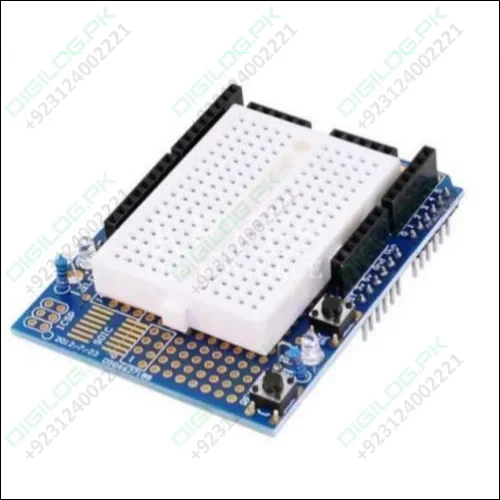 Arduino Uno Proto Shield With Syb-170 Mini Breadboard In Pakistan