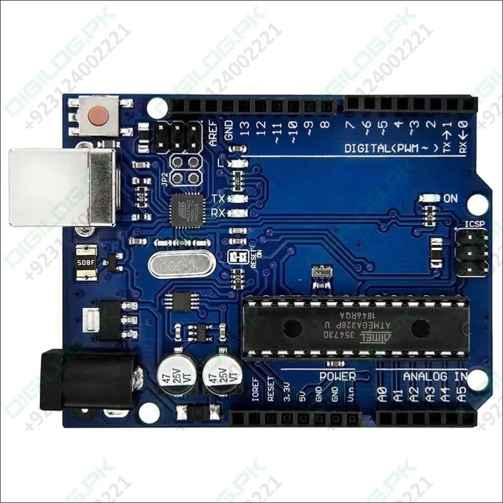 Arduino Uno R3 Dip With Usb Cable Without Arduino Logo