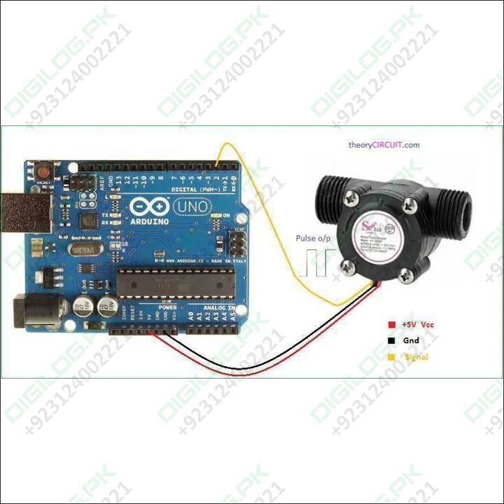 Yf-s201 Arduino Water Flow Sensor Water Measurement Sensor In Pakistan