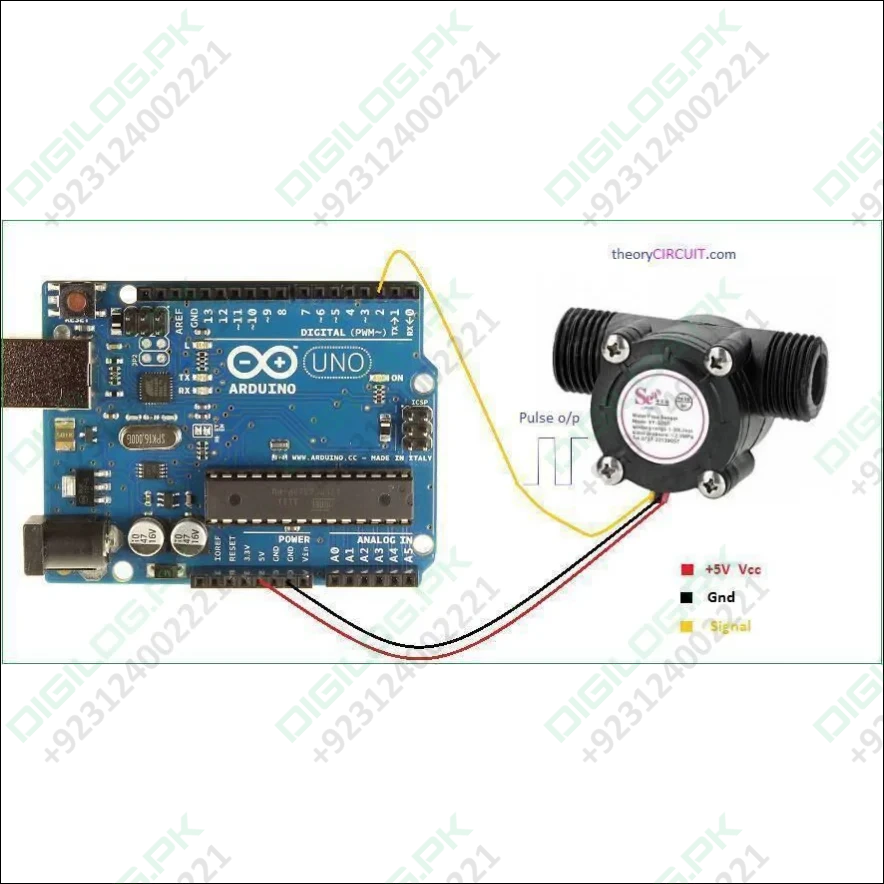 Yf-s201 Arduino Water Flow Sensor Water Measurement Sensor In Pakistan