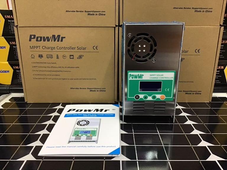 PowMr MPPT Solar Charge Controller 60 amp 48V 36V 24V 12V Auto - Max 160VDC Input, LCD Backlight Solar Charge Controller