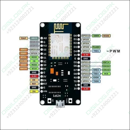 Esp8266 Ch340 Lolin Nodemcu V3 Wifi Development Board Iot Development Board In Pakistan
