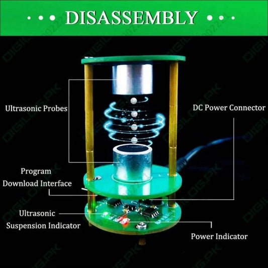 TJ-56-551 Unassemboled DIY Ultrasonic Levitation Kit Floating Standing Wave Control DIY Soldering Project Electronic Kit Acoustic Suspension 12V