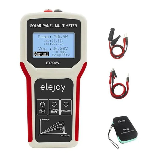ELEJOY EY800W LCD MPPT solar panel multimeter smart current tester voltage tester digital power PV meter
