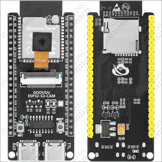 ESP32 S3 CAM Development Board with OV2640 Camera - ESP32-S3-WROOM N16R8 Module WiFi Bluetooth Microcontroller MCU with Dual Type-C and ESP32-S3-Core Compatible with Arduino IOT Communication