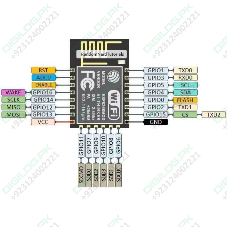 Esp-12 Esp8266-12e Wifi Module Wireless Iot Board Module