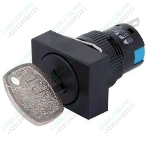 Electronic Turn Key Locking Power Spst Metal On-off Key Switch Lock Keyed Safety Switch Rectangle Key Switch