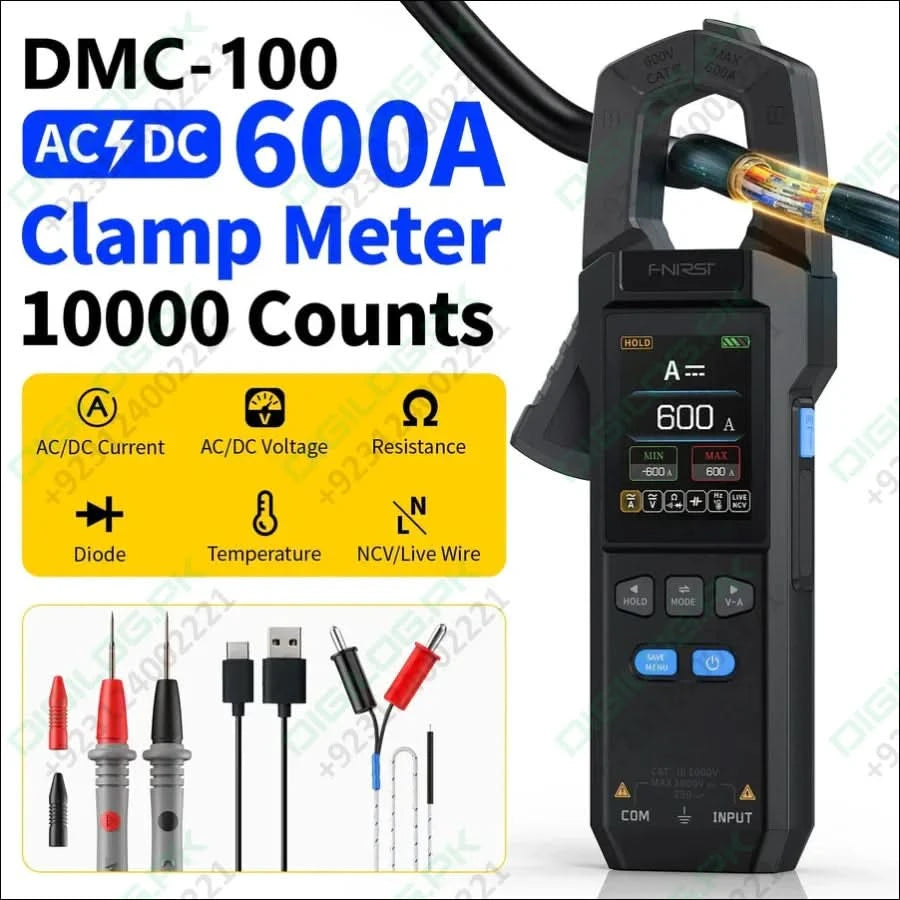 FNIRSI® DMC-100 DC AC Current Voltage Clamp Meter Digital Multimeter