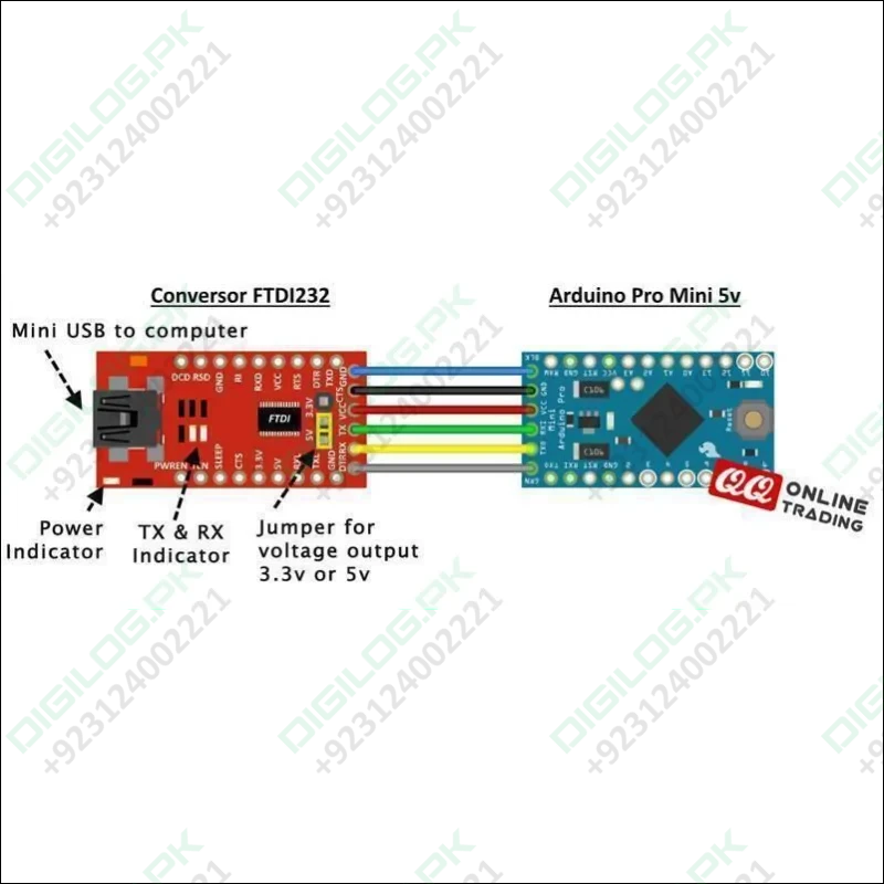 Ft232rl 3.3v 5.5v Ftdi Usb To Ttl Serial Adapter Module For Arduino Mini Port