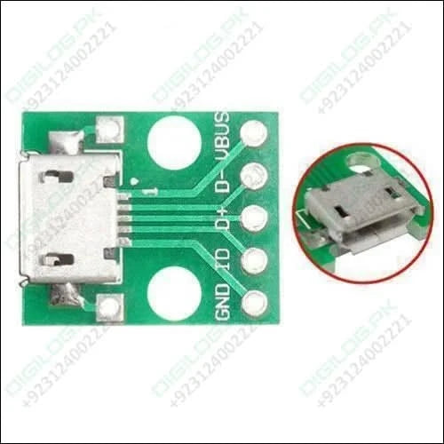 Female Micro Usb To Dip 5-pin Bread Board Power Supply Breadboard Power Supply
