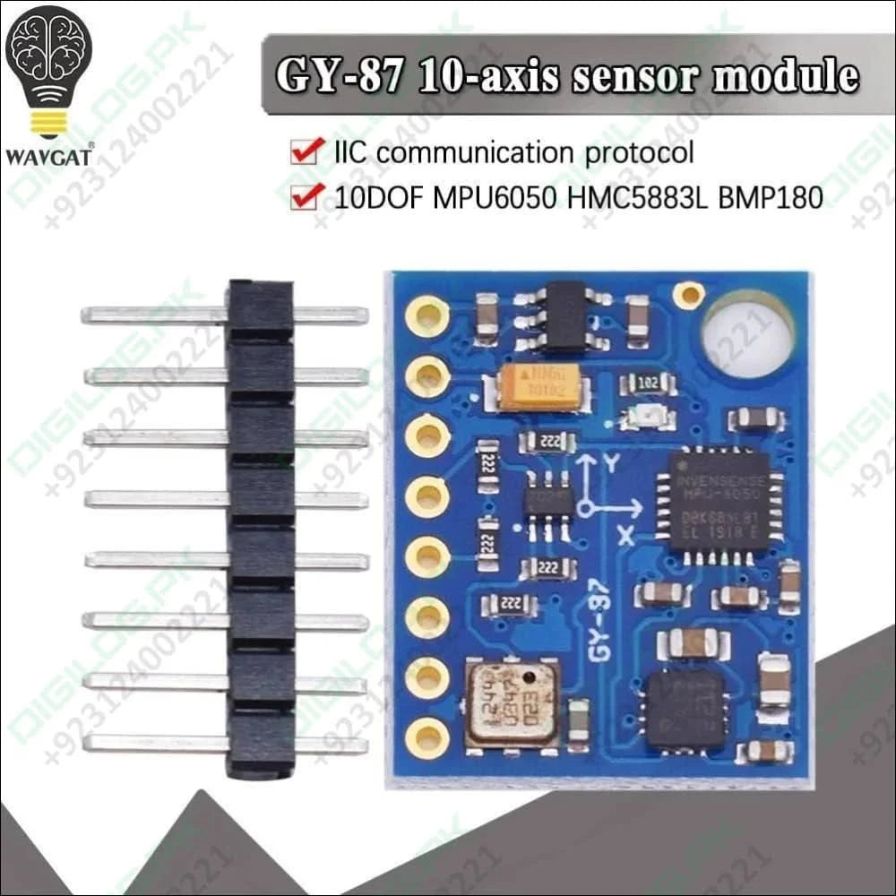 Gy-87 Gy87 Gy-87 Imu Mpu6050 Hmc5883l Bmp085 Module With Arduino 10dof