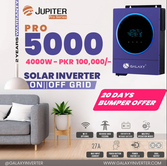Galaxy Jupiter Pro Series Solar Inverter Pv5000 4000W