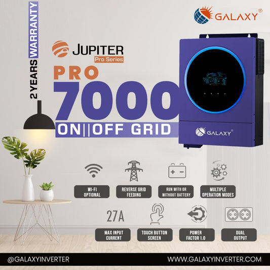 Galaxy Jupiter Pro Series Solar Inverter Pv7000 6000W